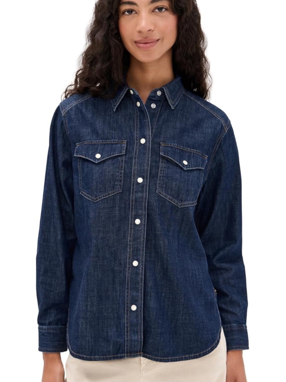 Madewell Women's Denim Oversized Western Shirt